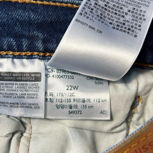 Levis 501 Denim Jean Shorts Size 22W Plus Size - Picture 4 of 4